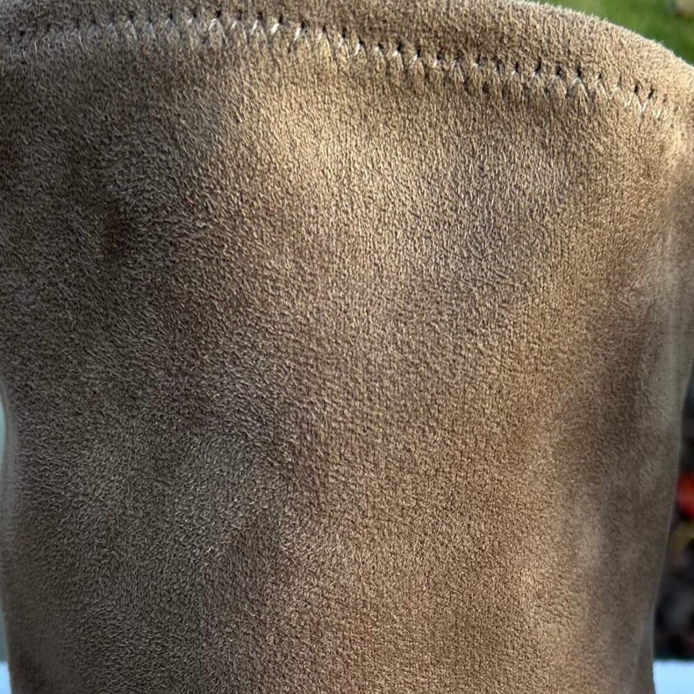Steve Madden Rocking Taupe Faux Suede Over Knee Boots Women's 8.5 - Picture 3 of 12